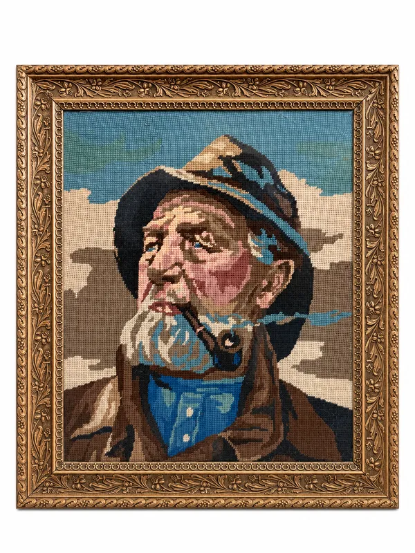 Stitched Portrait of an Old Sailor — full view