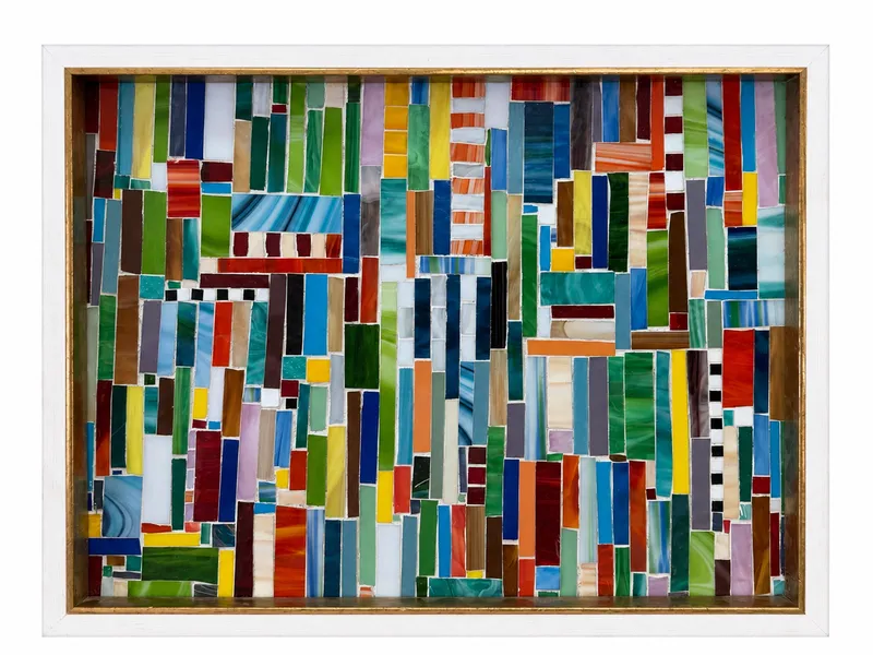 Bright Abstraction in Stained-Glass Manner — full view