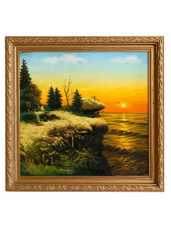 Mountain Sunset, Framed — full view