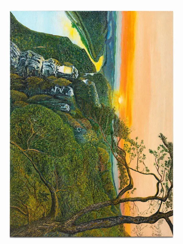 Forest Stillness at Sunset — full view