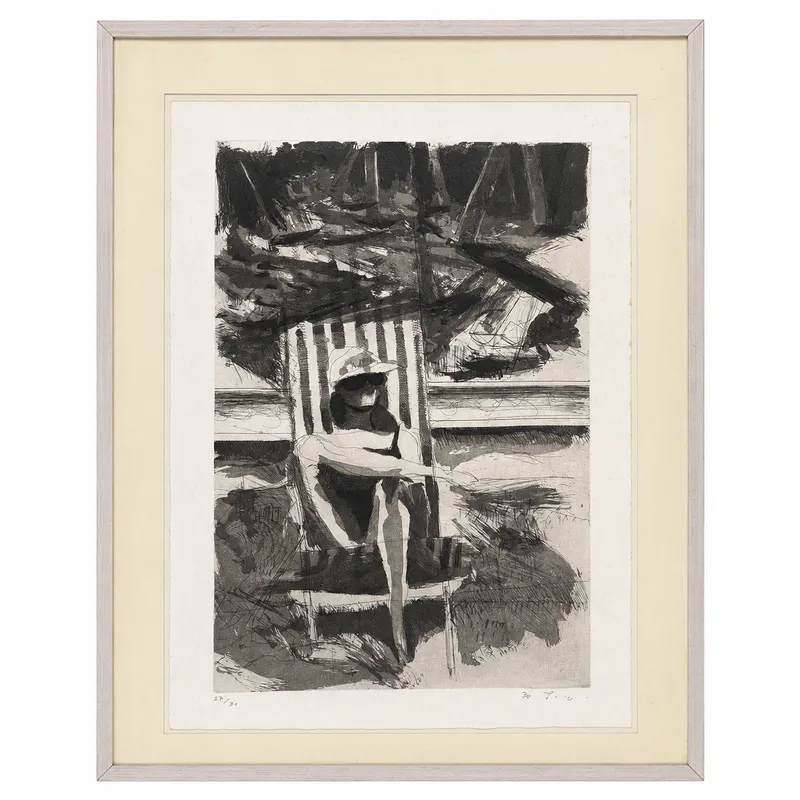 Rest on the Beach — Graphic Work — full view